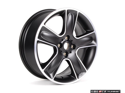 Alloy wheel 7Jx17 ET48 black Black Star Bullet 111 OEM 36116784124 for MINI R56, R55 Clubman, R57 Cabrio, R58 Coupé, R59 Roadster... and more. Original MINI.