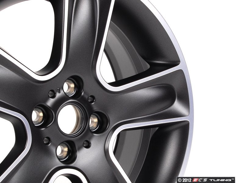 Alloy wheel 7Jx17 ET48 black Black Star Bullet 111 OEM 36116784124 for MINI R56, R55 Clubman, R57 Cabrio, R58 Coupé, R59 Roadster... and more. Original MINI.