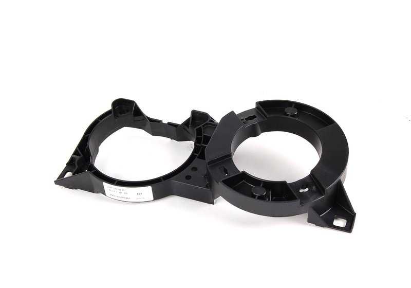 Soporte derecho faro OEM 63121385602 para BMW E30 316i {todos los modelos compatibles: M10 y M40, manual y automático, años 1987-1991}. Original BMW.