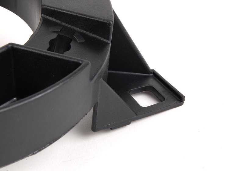 Soporte derecho faro OEM 63121385602 para BMW E30 316i {todos los modelos compatibles: M10 y M40, manual y automático, años 1987-1991}. Original BMW.