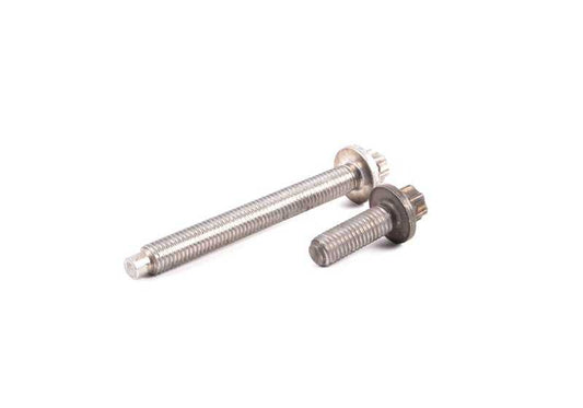 Juego de tornillos de aluminio para motor de arranque OEM 12410392577 para BMW E81, E82. Original BMW.