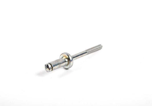 Remache ciego OEM 07143442766 para BMW X3 {E83 X3 1.8d, 2.0d, 2.0i, 2.0sd} compatible con motores N47, M47S, N46. Pieza original BMW. Ideal para fijaciones en mejoras aerodinámicas o carrocería.