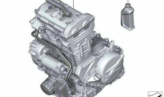 Motor preto OEM 11008535716 para motocicletas BMW F 800 GS, F 800 GS Adventure. Originais BMW Motorrad.