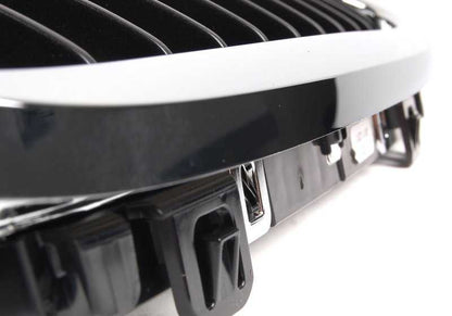 Rejilla de adorno con marco cromado derecho OEM 51137201968 para BMW Serie 3 E90 LCI, E91 LCI. Original BMW.