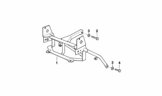 Soporte de revestimiento OEM 46632325749 para BMW Motorrad R1100GS, R850GS. Original BMW Motorrad.