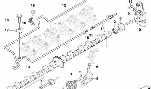 Eje excéntrico OEM 11377521587 para BMW E65, E66. Original BMW.