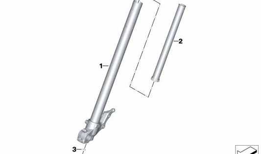 Amortiguador delantero OEM 31429480352 para motos BMW F850GS, F850GS Adventure, F900GS, F900GS Adventure. Original BMW Motorrad.