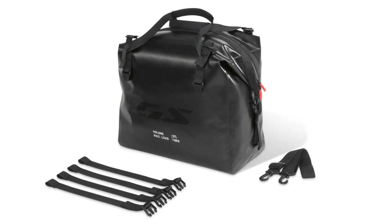 Cartera interior de maleta de aluminio OEM 77415B30A79 para BMW Motorrad R 1300 GS Adventure. Original BMW Motorrad.