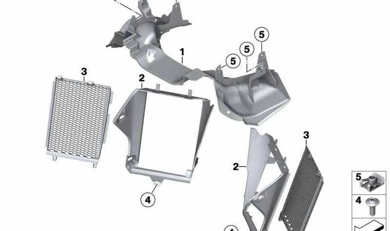 Bloqueo de horquilla OEM 46638556657 para motos BMW R 1200 GS, R 1250 GS. Original BMW Motorrad.
