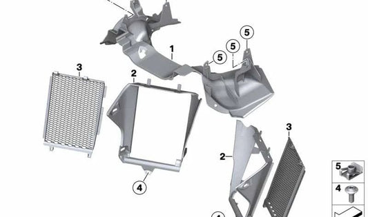 Bloqueo de horquilla OEM 46638556657 para motos BMW R 1200 GS, R 1250 GS. Original BMW Motorrad.