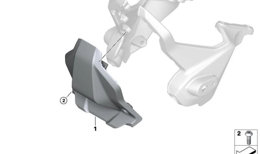 Revestimiento del puesto de conducción OEM 46638382575 para BMW Motorrad R 1250 R (K53). Original BMW Motorrad.