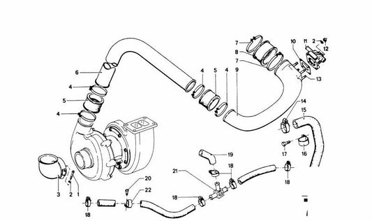 Tubo para BMW (OEM 11651259477). Original BMW