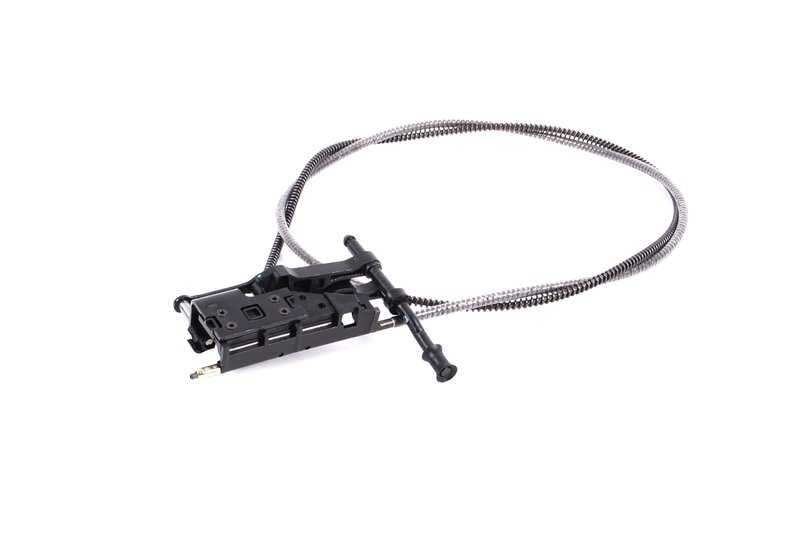 Cable de accionamiento izquierdo OEM 54121933749 para BMW E30. Original BMW.