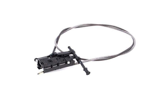 Cable de accionamiento izquierdo OEM 54121933749 para BMW E30. Original BMW.