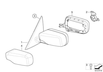 Retrovisor Exterior Calefactable Para Bmw E46 Compact. Original Recambios