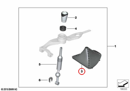 Poina Pomo Change Performance Black OEM 25110435847 für BMW E90-, E91-, E92-, E93- und LCI -Versionen. Original BMW.