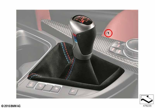 Pomme of change with stroke OEM 25112413886 for BMW F80, F82, F83. Original BMW.