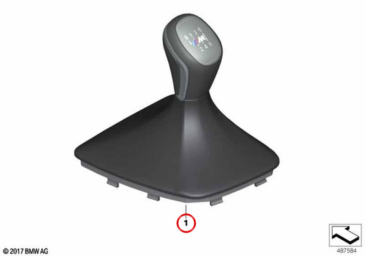 Pommeau de levier de vitesse OEM 25115A7EC90 pour BMW Z4 G29 M40i arrière automatique. Véritable BMW.