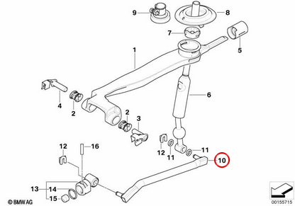 Levier de changement OEM 25117521446 pour BMW E60, E61, E63, E64. BMW d'origine.