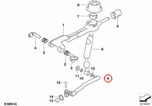 Biela com junta OEM 25117528395 para BMW Série 3 E46 (330Ci, 330Cd, 330d) com transmissão automática e manual. BMW genuíno.