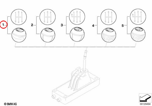 Manopla de câmbio de 5 velocidades em couro/cromado OEM 25117530769 para MINI R50 Cooper, One... e muito mais. MINI originais.
