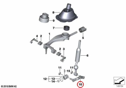 OM OEM CAMPIONE ROD 25117531811 per BMW E90, E90N, E91, E91N, E92, E93. BMW originale.