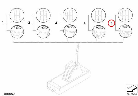 Pommeau de levier de vitesse bois/chrome 6 vitesses OEM 25117542273 pour MINI R50, R52, R53. MINI d'origine.