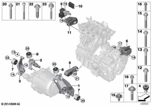 Adapter für BMW I12, I12N, I15 (OEM 22116857564). Original BMW.