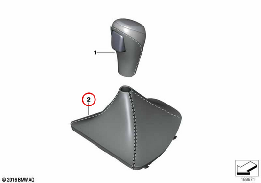 Performance de couverture de levier OEM 25162153762 pour BMW E90, E91, E92, E93. BMW d'origine.