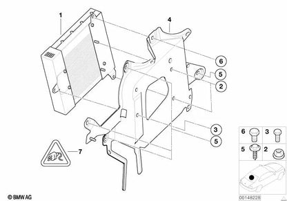 Amplificador HiFi Harman Kardon OEM 65128380068 para BMW Serie 3 E46 (1998-2006). Original BMW.