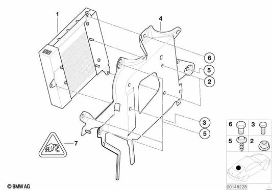 Amplificador HiFi Harman Kardon OEM 65128380068 para BMW Serie 3 E46 (1998-2006). Original BMW.