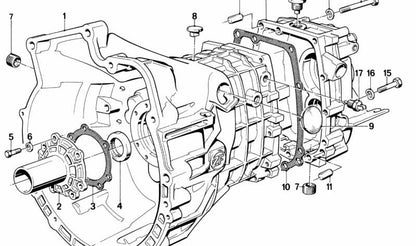 Junta libre de asbesto para BMW Serie 3 E30, Serie 5 E28, E34 (OEM 23111224693). Original BMW