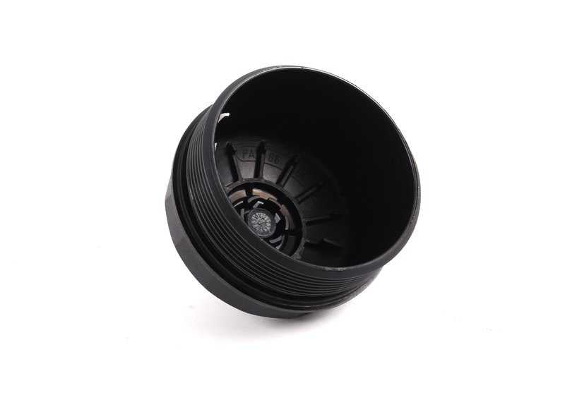 Tapa del filtro de aceite OEM 11421736674 para BMW E34, E39, E32, E38, E31, E53, E52. Repuesto original BMW.