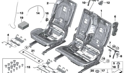Vite esagonale combinata OEM 07147413212 per BMW G30, G31, G38, G32, G11, G12, G01, G08, F97, G02, F98, G05, G06, G07, G09, G29. BMW originale.