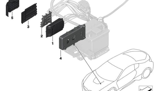 B+ Distributor Central Part for BMW I12, I12N (OEM 61149324554). Genuine BMW