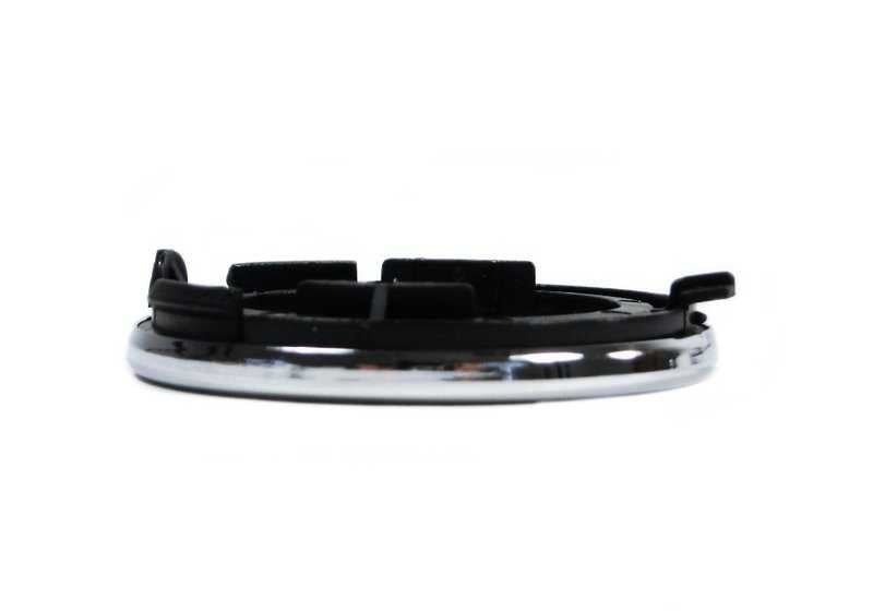 Soporte interruptor airbag cromado OEM 51162497678 para BMW E36 y Z3. Pieza original BMW.