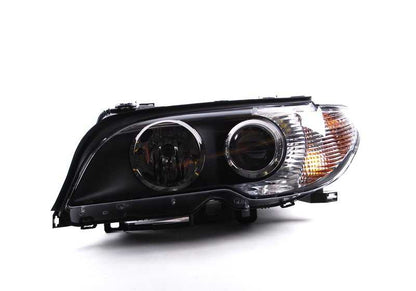Faro delantero izquierdo Bi-Xenón AHL OEM 63127165951 para BMW E46. Original BMW.