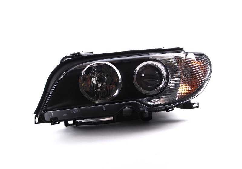 Faro delantero izquierdo Bi-Xenón AHL OEM 63127165951 para BMW E46. Original BMW.