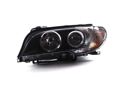Faro delantero izquierdo Bi-Xenón AHL OEM 63127165951 para BMW E46. Original BMW.