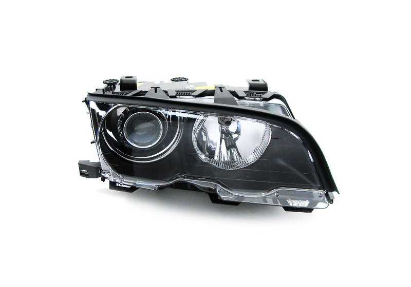 Faro delantero derecho con luz Xenón OEM 63126904298 para BMW E46 {323Ci, 325Ci}. Compatible con modelos con cambio manual y automático. Original BMW.