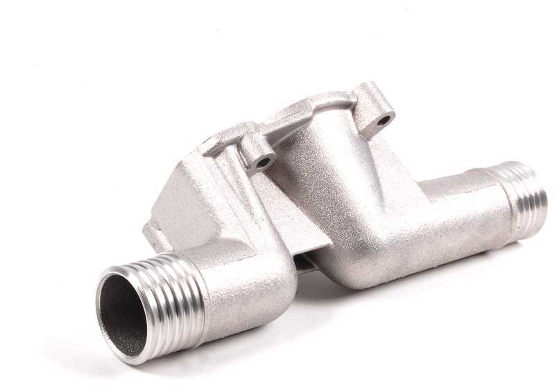 Brida de conexión OEM 11531721966 para BMW E30 y E36. Pieza original BMW, parte del sistema de refrigeración (bomba de agua/termostato).