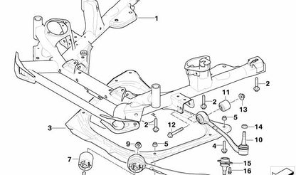 Brazo de suspensión izquierdo OEM 31126760275 para BMW X5 E53. Original BMW.