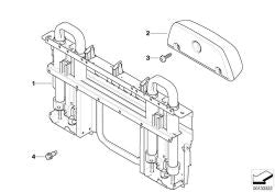 Acabamento preto OEM 54627111550 para BMW Série 6 E64, E63 (09/2002 - 07/2010). BMW genuíno.