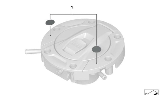Targhetta informativa carburante OEM 71229457096 per moto BMW R 1300 GS, R 1250 GS, F 750 GS, S 1000 XR, K 1600 GT... e altro ancora. BMW Motorrad originale.