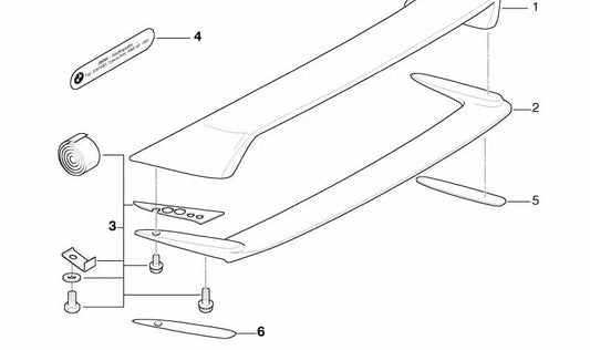 Protecteur du côté droit OEM 51712268556 pour BMW E36. BMW d'origine.