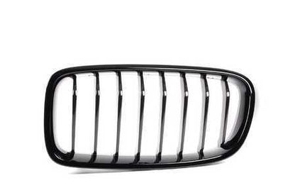 Rejilla decorativa M Performance negro brillo izquierda OEM 51712240775 para BMW F30, F30 LCI, F31, F31 LCI. Original BMW.