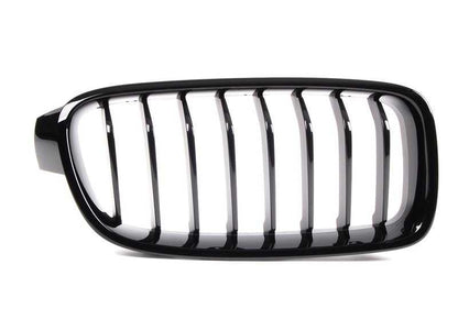 Parrilla decorativa M Performance derecha negro brillo OEM 51712240778 para BMW Serie 3 F30, F30 LCI, F31, F31 LCI. Original BMW.