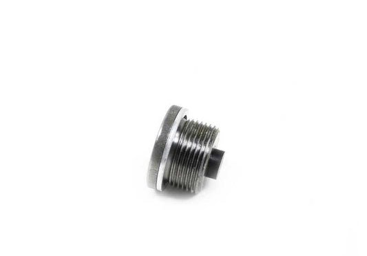 Tornillo de vaciado con junta OEM 24111421517 para BMW E34 y E39 (540i) y BMW E32 (740i). Compatible con cajas automáticas A5S560Z. Original BMW.