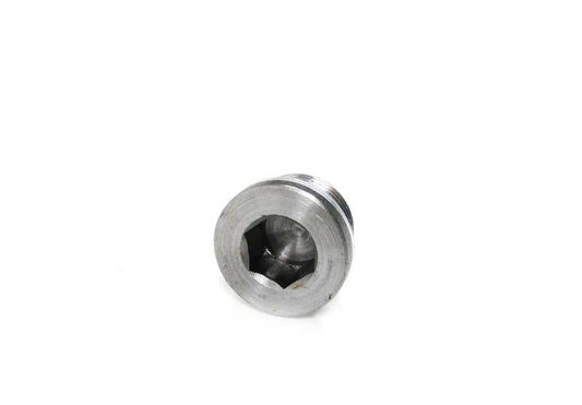 Tornillo de vaciado con junta OEM 24111421517 para BMW E34 y E39 (540i) y BMW E32 (740i). Compatible con cajas automáticas A5S560Z. Original BMW.