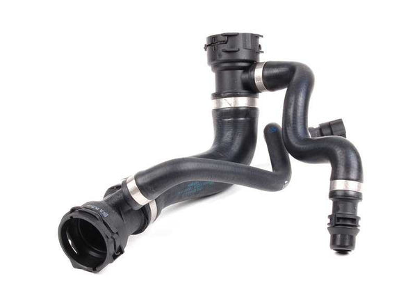 Manguera superior de refrigerante OEM 17127546064 para BMW Serie 5 E60 523i (modelos NE31, NE32, NE41, NE42, NU11, NU12, NU21, NU22, NU32, NU42). Original BMW.